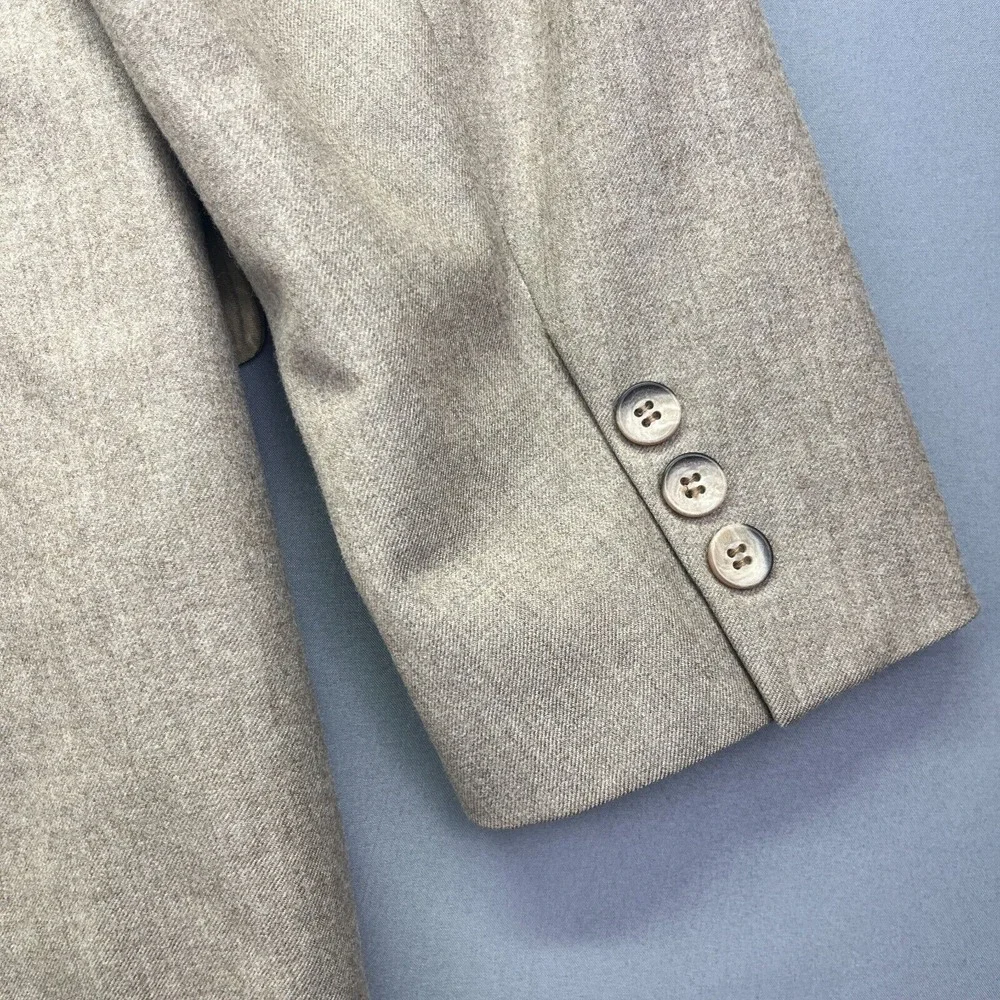 Vintage Bullock's Wool Blazer Union Made in the USA Men's Sz 42 Beige Brown Long